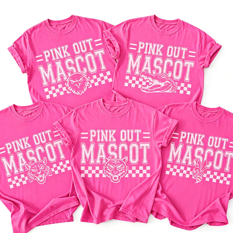 Personalized Breast Cancer Mascot Teacher T-Shirt