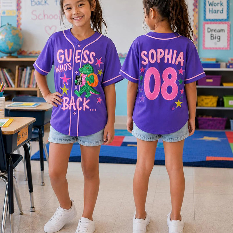 Personalized Name And Number Guess Who's Back Class Baseball Jersey