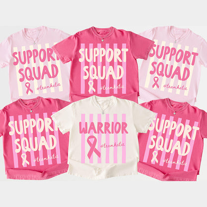 Personalized Support Squad Warrior Teacher T-Shirt