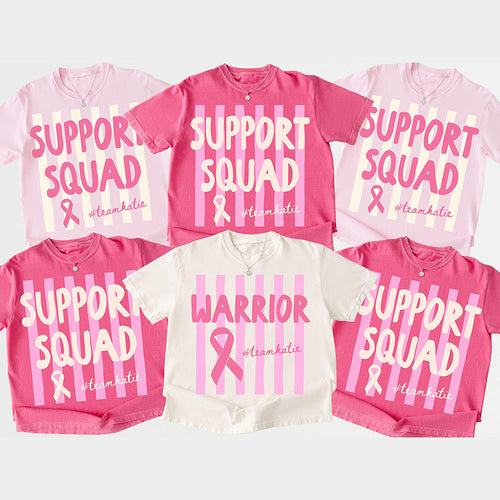 Personalized Support Squad Warrior Teacher T-Shirt