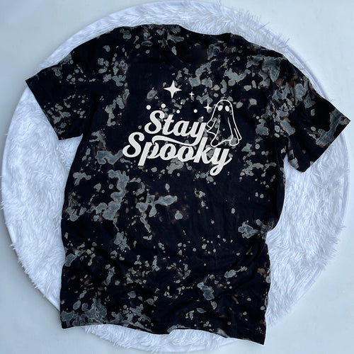 Stay Spooky Teacher Printed Super Soft T-Shirt