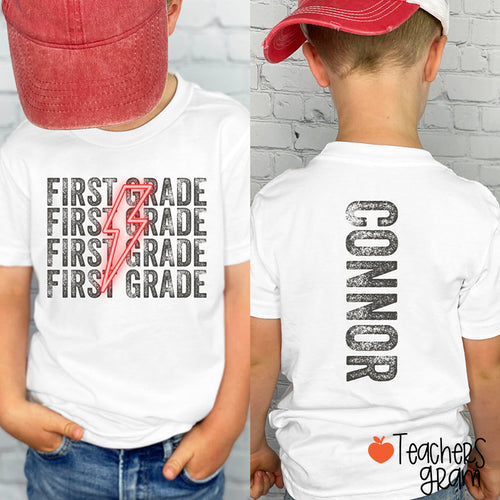Personalized Name And Grade First Day Class T-Shirt