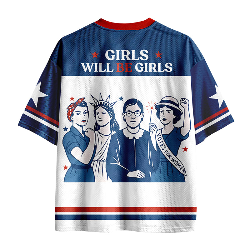 Girls Will Be Girls Teacher Mesh Jersey