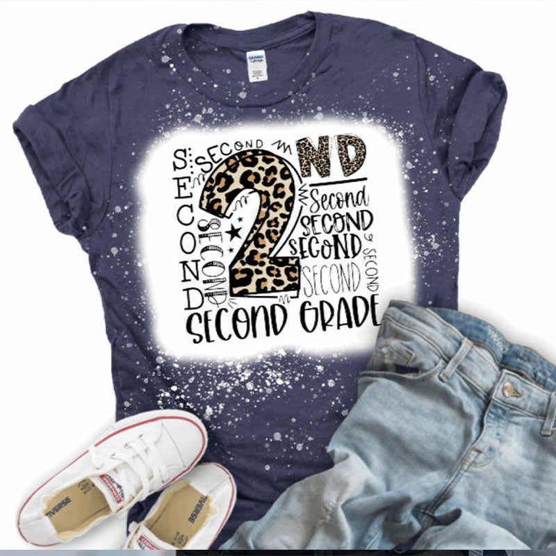 Personalized Grade Art Layout Teacher Printed Super Soft T-Shirt