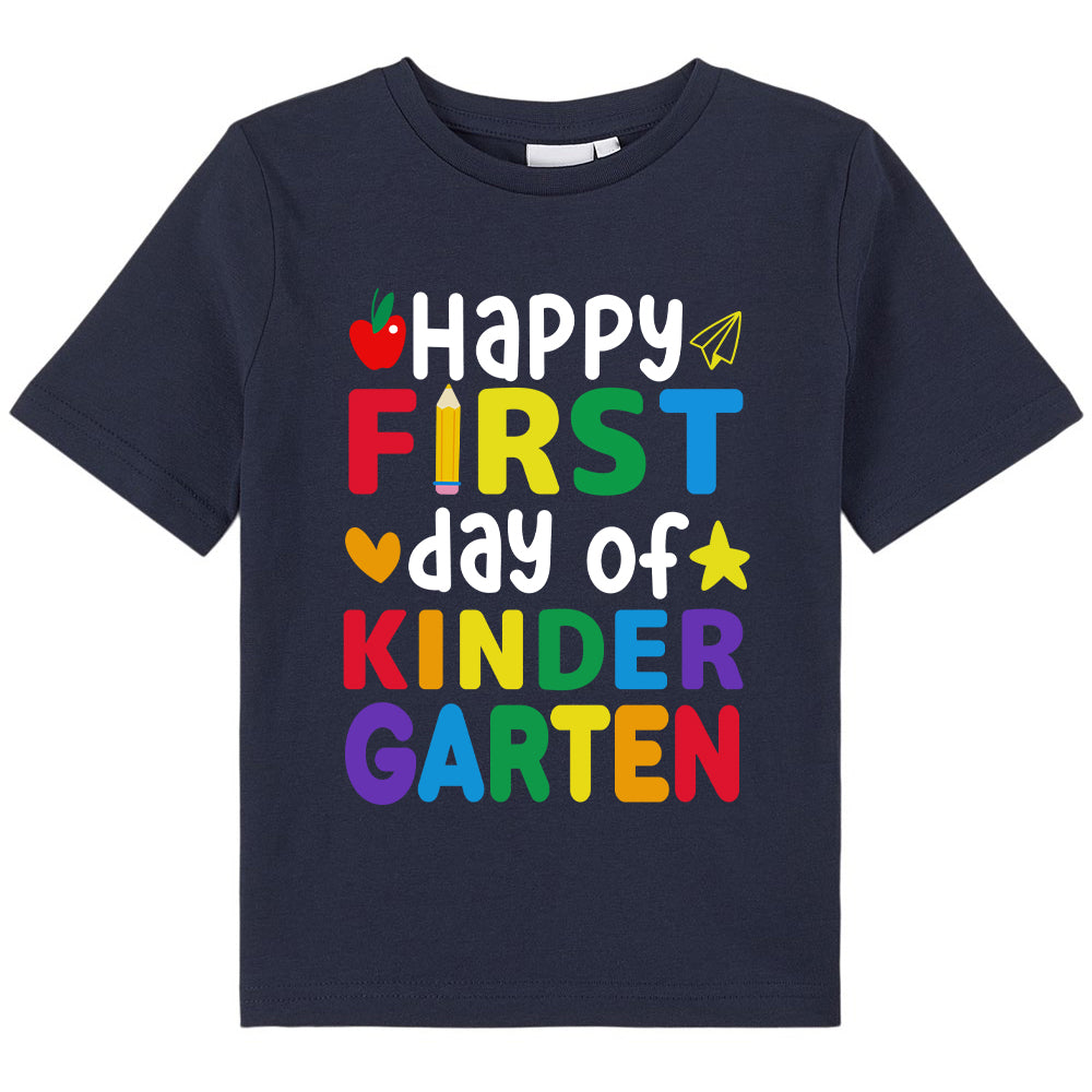 Personalized  Happy First Day Of Kindergarten Class T-Shirt