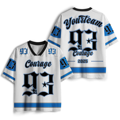 Personalized Team Name And Number Courage Teacher Mesh Jersey