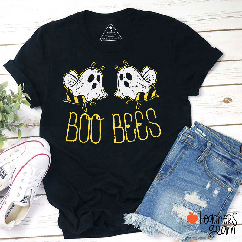 Halloween Ghost Boo Bees Teacher T-Shirt
