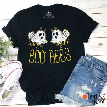 Halloween Ghost Boo Bees Teacher T-Shirt