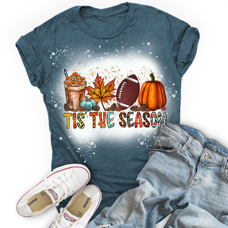 Tis The Season Teacher Printed Super Soft T-Shirt