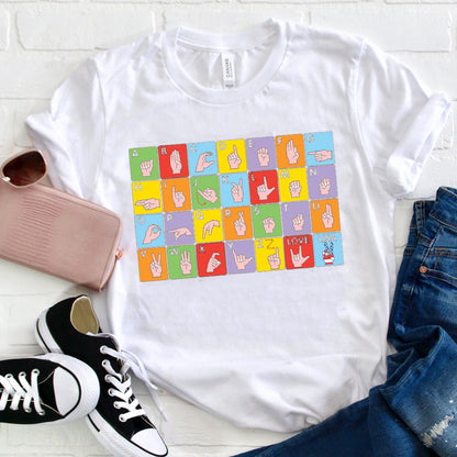 Funny Alphabet Gestures T-Shirt