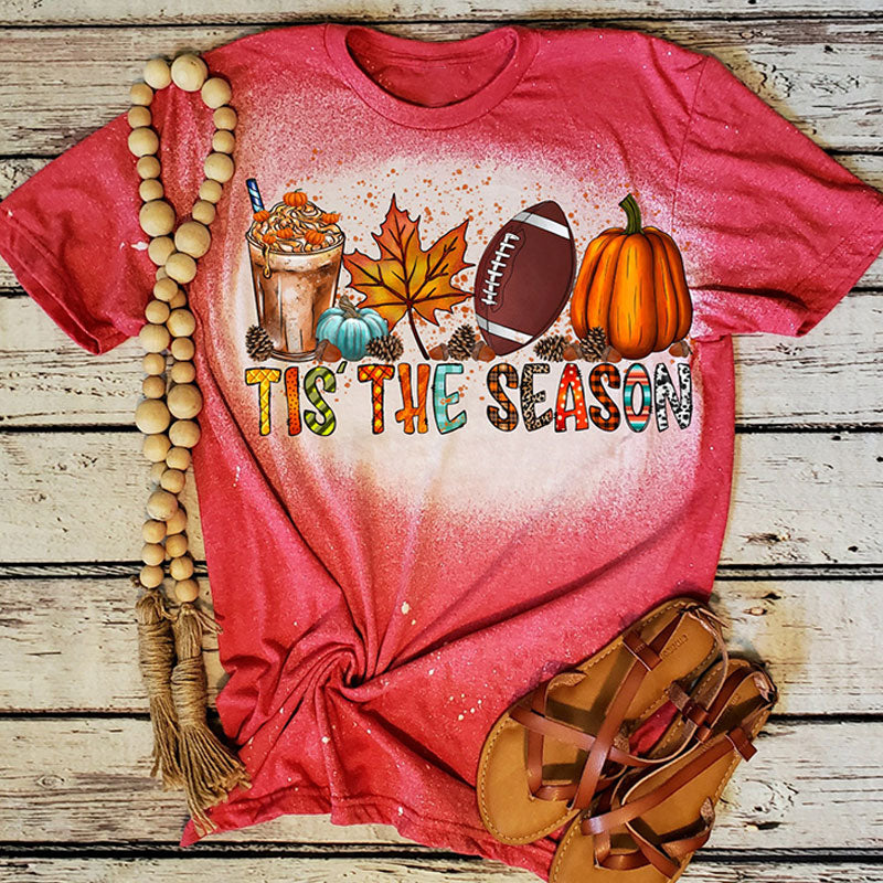 Tis The Season Teacher Printed Super Soft T-Shirt