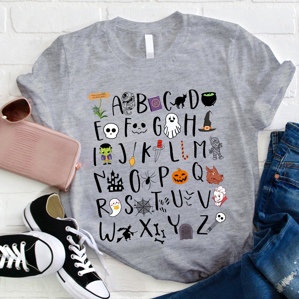 Spooky Alphabet T-Shirt