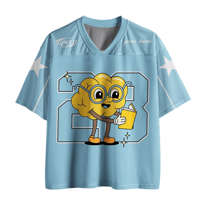 Personalized Name And Number Read Book Teacher Mesh Jersey