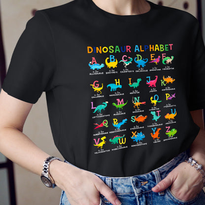 Dinosaur Alphabet Teacher T-Shirt