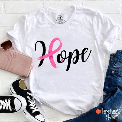 Breast Cancer Treatment Hope Promotion Teacher T-Shirt