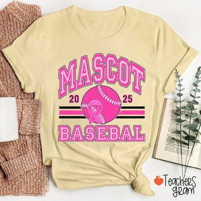 Personalized Mascot And Sport Breast Cance Teacher T-Shirt