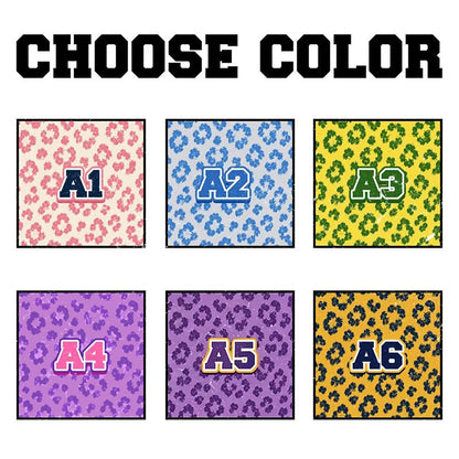 Personalized Mascot Leopard Varsity Letter Teacher Mesh Jersey
