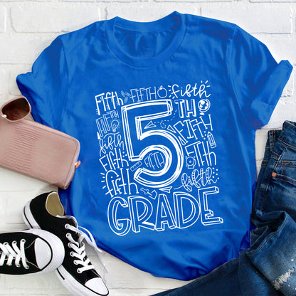Personalized Alphabet Grade Teacher T-Shirt