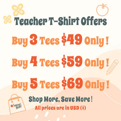 October Pink Ribbon Heart Coffee Megaphone Graphic Teacher T-Shirt
