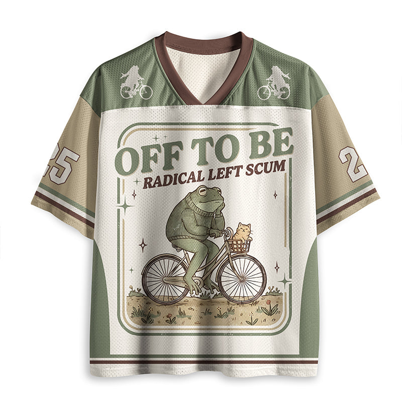Off To Be Radical Left Scum Teacher Mesh Jersey